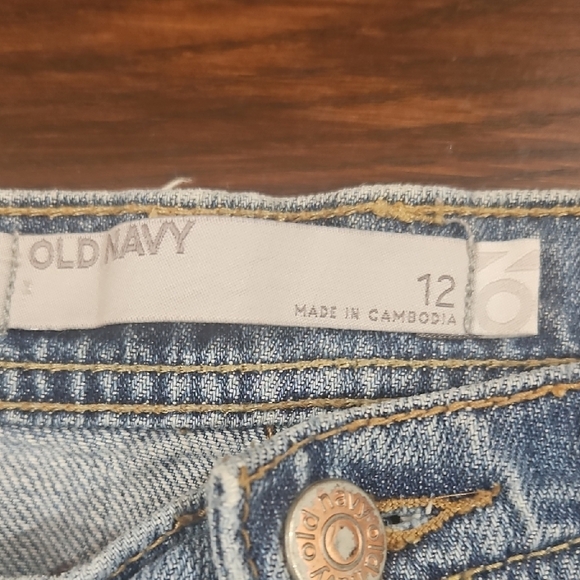 Old Navy Blue Mini Skirt Casual Denim - Picture 2 of 3